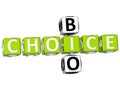 3D Bio Choice Crossword Royalty Free Stock Photo