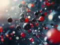 3D biochemical molecular structure - ai. Royalty Free Stock Photo