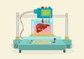 3D Bioprinter. Human Organs replicated. Royalty Free Stock Photo