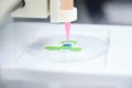 3D bioprinter ready to 3D print cells onto an electrode