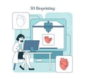 Medical Technology. Flat Vector Illustration