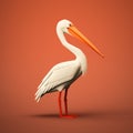 Minimalist 3d Animation: Angry Pelican With Distinctive Character Design