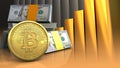 3d bitcoin Royalty Free Stock Photo