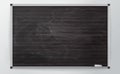 3d black businessl Board with chalk and the lines in the style of realism. business Board with aluminum profile isolated on a