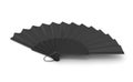 3d black hand fan.