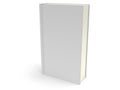 3D blank book cover over white background Royalty Free Stock Photo