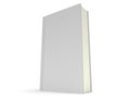 3D blank book cover over white background Royalty Free Stock Photo