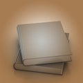 3d Blank book cover over white background Royalty Free Stock Photo