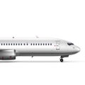 3D Blank Glossy White Airplane Or Airliner Nose Royalty Free Stock Photo