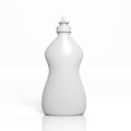 3D blank household product bottle
