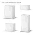 3D blank product boxes Royalty Free Stock Photo