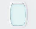 3d Blank window of airplane