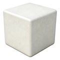 3D block object cube isolated on transparent background