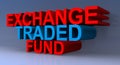Exchange traded fund illustrated Royalty Free Stock Photo