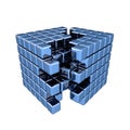 3D Blue Cube