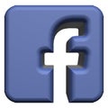 3D Facebook Icon
