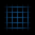 3d blue fading neon light elements, grid on black background. Futuristic abstract pattern. EPS 10 Royalty Free Stock Photo