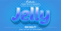 3D Blue Jelly text effect - Editable text effect