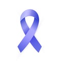 3d Blue ribbon to Colon Cancer and Colo-rectal Cancer Awareness month.