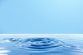 3d blue water ripples background Royalty Free Stock Photo