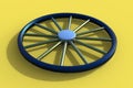 3d blue wheel