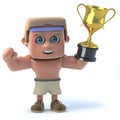 3d Bodybuilder wins the gold cup