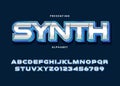 3d bold modern metallic font. Superhero movie title text effect template. sci-fi movie font alphabet