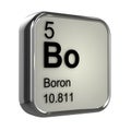 3d Boron element Royalty Free Stock Photo