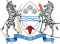 3D Botswana Coat of Arms. Royalty Free Stock Photo