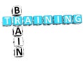 3D Brain Training Crossword Royalty Free Stock Photo