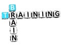 3D Brain Training Crossword Royalty Free Stock Photo