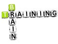 3D Brain Training Crossword Royalty Free Stock Photo