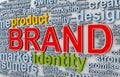 3d brand wordcloud Royalty Free Stock Photo