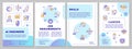 2D brochure with AI engineer linear icons