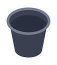 3d bucket mockup icon for game project