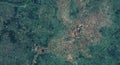 3D Buildings Rendering Berberati Central African Republic HD satellite image