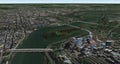 3D Buildings Rendering Washington DC USA HD satellite image Royalty Free Stock Photo