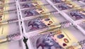 3D Bunch of 2000 Albania Lek Money Banknote