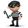 3d Burglar has a crowbar