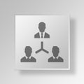 3D business Hierarchy icon Business Concept