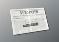 3D Business Newspaper On White Background Concept Royalty Free Stock Photo