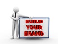 3d business person build your brand