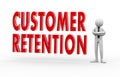 3d businessman customer retention