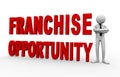 3d businessman franchise opportunity