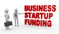 3d businessman startup funding