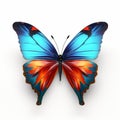 3d Butterfly On White Background - Iconographic Symbolism And Innovative Page Design