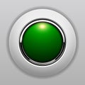 3D button green Royalty Free Stock Photo
