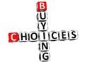 3D Buying Choices Crossword