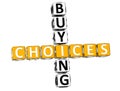 3D Buying Choices Crossword