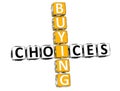 3D Buying Choices Crossword